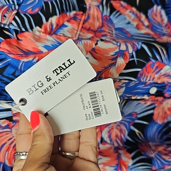 NWT Free Planet Big and Tall Mens Shirt Sz 4x - Picture 3 of 10